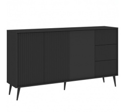 Komoda BARCELONA 3D3S, Černá/Černá