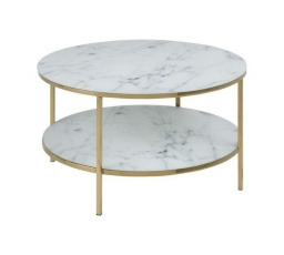 Kulatý konferenční stolek Alisma s policí Mar able/Gold