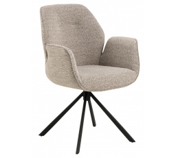 Otočná židle s područkami Aura Monza béžová