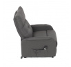 Polohovací křeslo, elektrické kabelové ovládání, šedá, látka, TV-5482 GREY2
