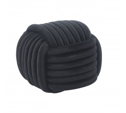 Taburet samet černý P5-FXJG