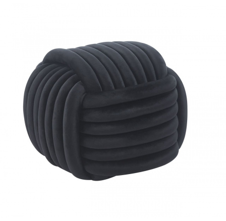 Taburet samet černý P5-FXJG