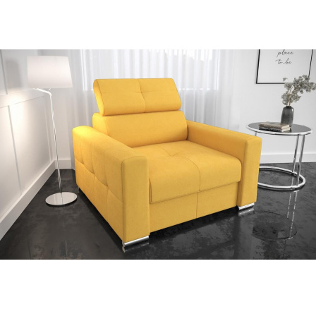 Křeslo MARGO 110 cm - žlutá