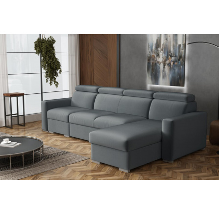 Sedací souprava Petrit I pravá Paros tmavě šedá Sedací souprava Petrit I pravá Paros tmavě šedá