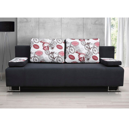 Pohovka Timmy, Aspen 96/vzor bordo Pohovka Timmy, Aspen 96/vzor bordo