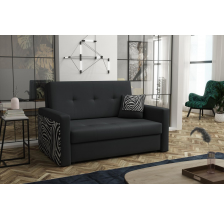 Rozkládací křeslo Vivian Mel II černá/zebra