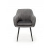 Jídelní židle K429, Šedá/Černá