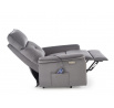 Elektricky polohovatelné a masážní křeslo SEMIR 2, Šedý Bluvel 14