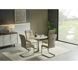 Jídelní stůl TOLIO, travertin/kašmír