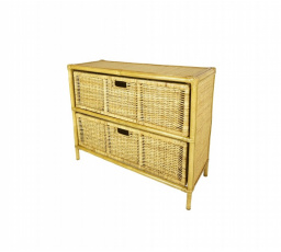 Ratanová komoda 2 zásuvky Macao medová