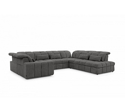Rohová sedačka Magnelio U s elektricky vysouvacím sedákem / funkce spaní / Catch Me 25 / pravá strana