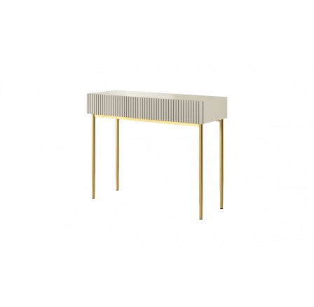Toaletní stolek Nicole, kašmír / zlaté nohy