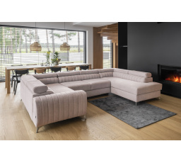 Rohová sedací souprava ve tvaru U LOUIS, Gojo 101 Pravá