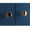Vitrína MARINE 02, Tmavě modrá/Zlatá