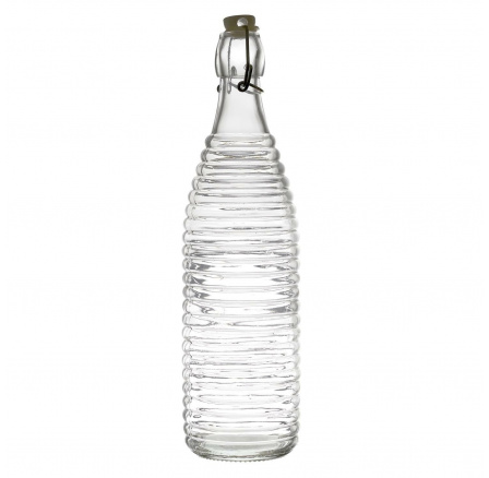 Skleněná láhev 1L pruhy
