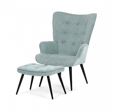 Relaxační křeslo, modrá, sametová látka, AK-303 BLUE2 Relaxační křeslo, modrá, sametová látka, AK-303 BLUE2