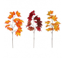 Javor - umělá větev, mix 3 barev, cena za 1 ks