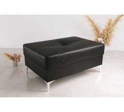 Taburet  ORION TOSCANIA 100x55 cm přírodní kůže - černá kůže