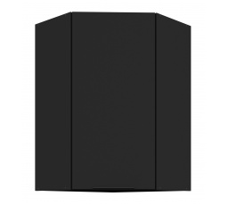Horní skřínka SIENA - 60 x 60 GN-90 1F (45°), Černá mat/Černá mat