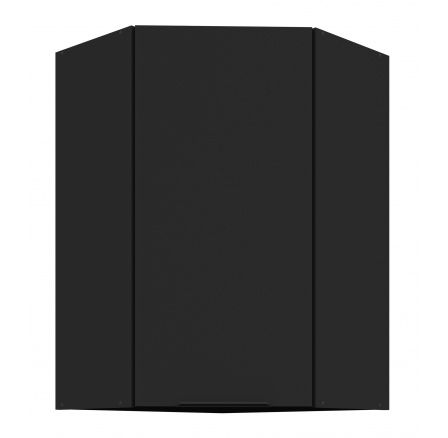 Horní skřínka SIENA - 60 x 60 GN-90 1F (45°), Černá mat/Černá mat