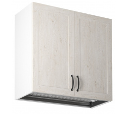 Kuchyňská horní skříňka ROYAL G80C, Bílá/Borovice nordická