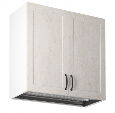 Kuchyňská horní skříňka ROYAL G80C, Bílá/Borovice nordická