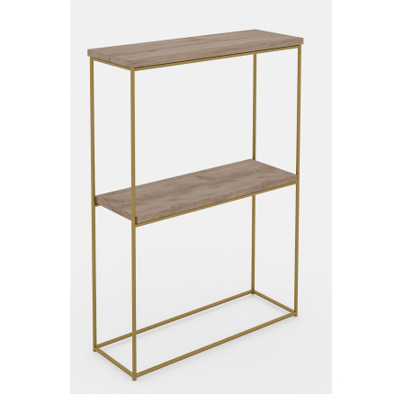 Konzola Velo Zlatý+Sonoma Konzola Velo Zlatý+Sonoma