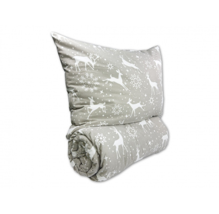 Flanelové francouzské povlečení 220x200, 70x90 Escama grey Flanelové francouzské povlečení 220x200, 70x90 Escama grey