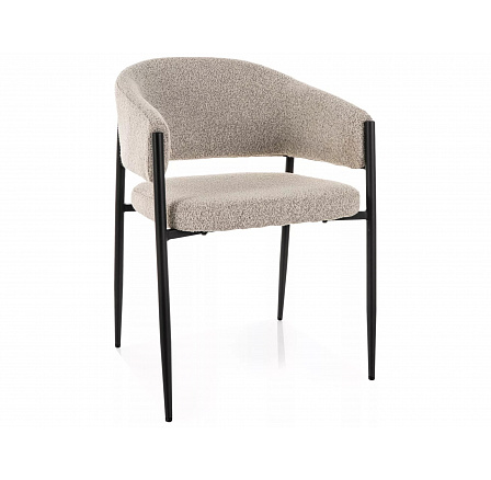 ŽIDLE AKITA ČERNÁ / BÉŽOVÉ ČALOUNĚNÍ. 231