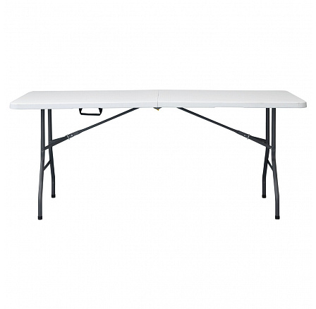 Zahradní stůl 180x70cm, kov, plast, bílá, AZ-K1002 WT