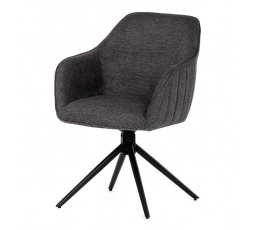 Jídelní židle, šedá, látka, HC-536 GREY2