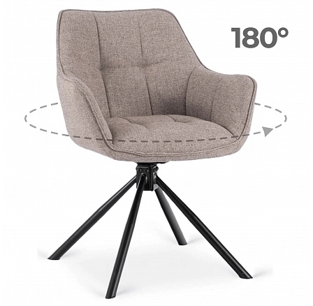 Otočná židle PEONY 2 Cappuccino