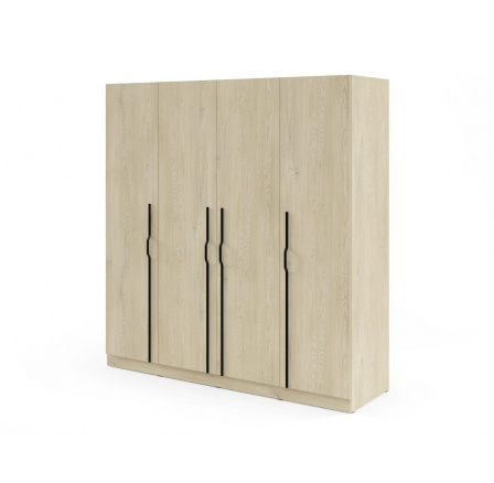 Skříň BRAGA 1 s kovovými madly dub cremona