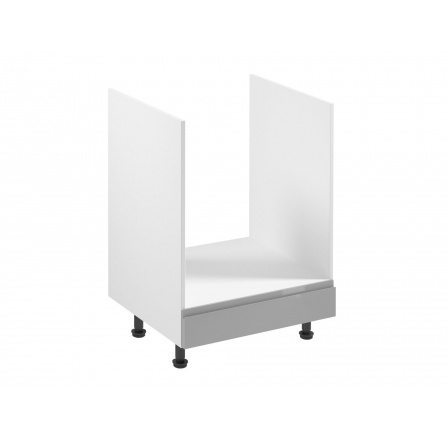 Kuchyňská dolní skřínka - ASPEN D60ZK, bílý lesk/šedá