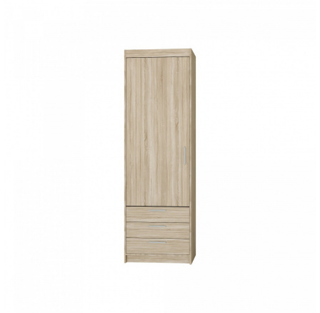 Šatní skříň Enja 1D3S, dub sonoma Šatní skříň Enja 1D3S, dub sonoma