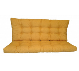Polstr na zahradní houpačku 180 cm - látka žlutý melír