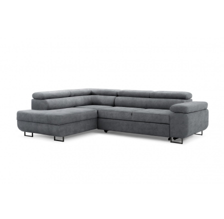Rohová sedačka Annabelle L s funkcí spaní / Zetta 304 / černé nohy / levá strana