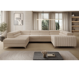 Rohová sedací souprava ve tvaru U LOUIS, Jarell 18 levá