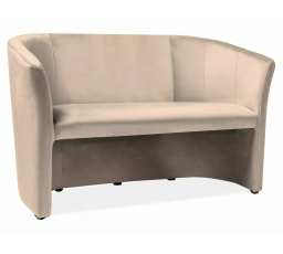 Pohovka TM-2, Velvet beige bluevel 28 / Wenge