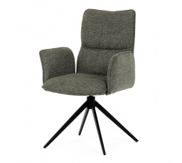 Jídelní židle, zelená, látka, DCH-D1328 GRN2