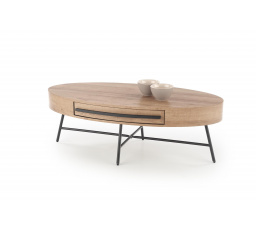 Konferenční stůl CAROLINA, dub zlatý/černý