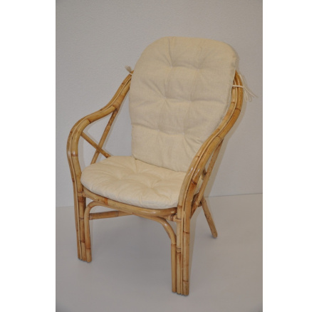 Ratanové Křeslo Adelaide s béžovým polstrem Ratanové Křeslo Adelaide s béžovým polstrem