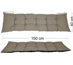 Podsedák 150x40 tmavě béžový melír