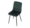 Jídelní židle, zelená, sametová látka, CT-281 GRN4