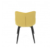 Jídelní židle, žlutá, látka, HC-462 YEL2