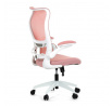 Kancelářská židle, houpací mechanismus, růžová síťovina, KA-C807 PINK