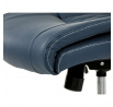 Kancelářské křeslo, houpací mechanismus, modrá ekokůže, KA-Y344 BLUE