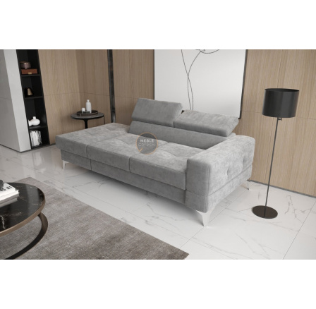 Sofa TOSCANIA II lenoška 205 cm - šedá, levá strana