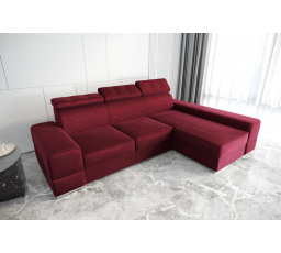 Rohová sedací souprava ROYAL 295×185 - vínová , pravá