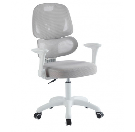 Kancelářské křeslo FB28JB, Šedá/Bílá Kancelářské křeslo FB28JB, Šedá/Bílá